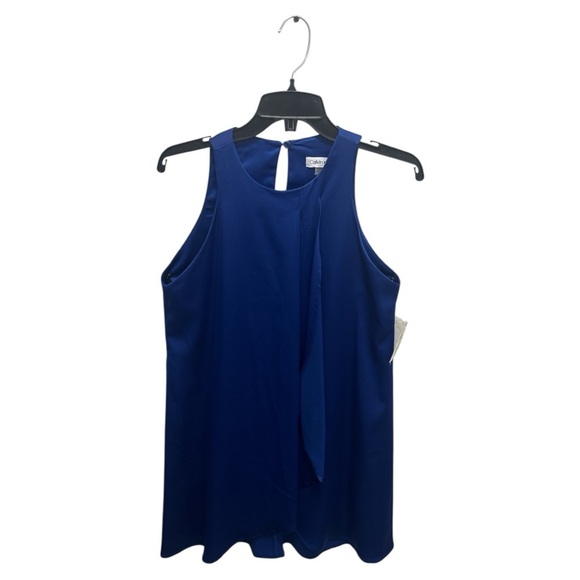 Calvin Klein Blue Sleeveless Tank Top - Picture 1 of 5